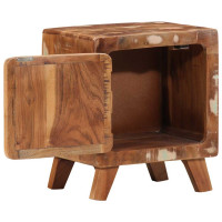 Produktbild för Sängbord 2 st 40x32x46 cm massivt trä återvunnet