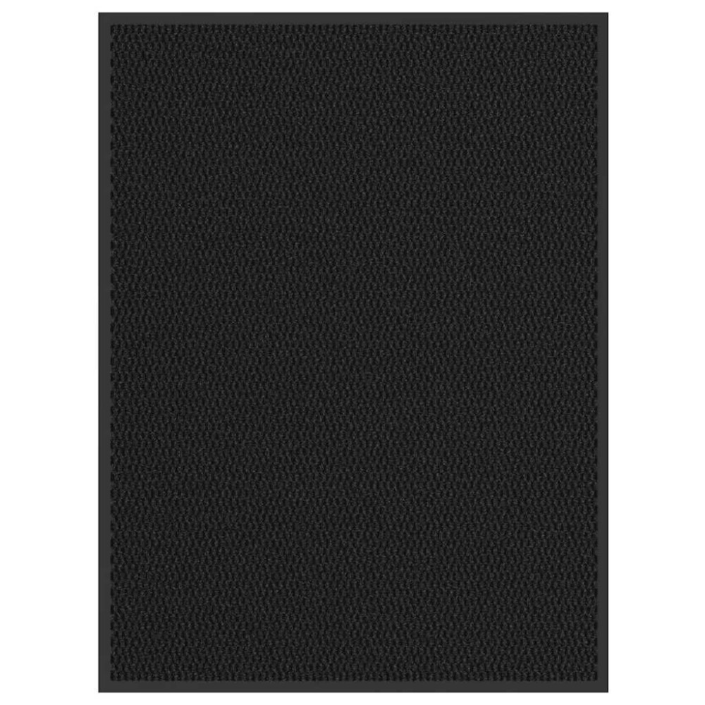 Produktbild för Dörrmatta svart 80x120 cm