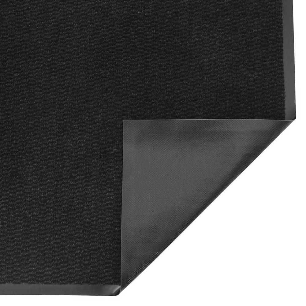 Produktbild för Dörrmatta svart 80x120 cm