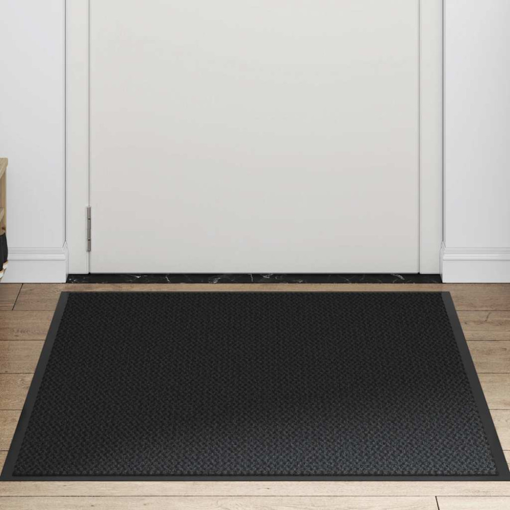 Produktbild för Dörrmatta svart 90x120 cm