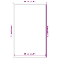 Produktbild för Dörrmatta blå 90x150 cm