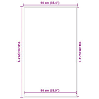 Produktbild för Dörrmatta brun 90x150 cm