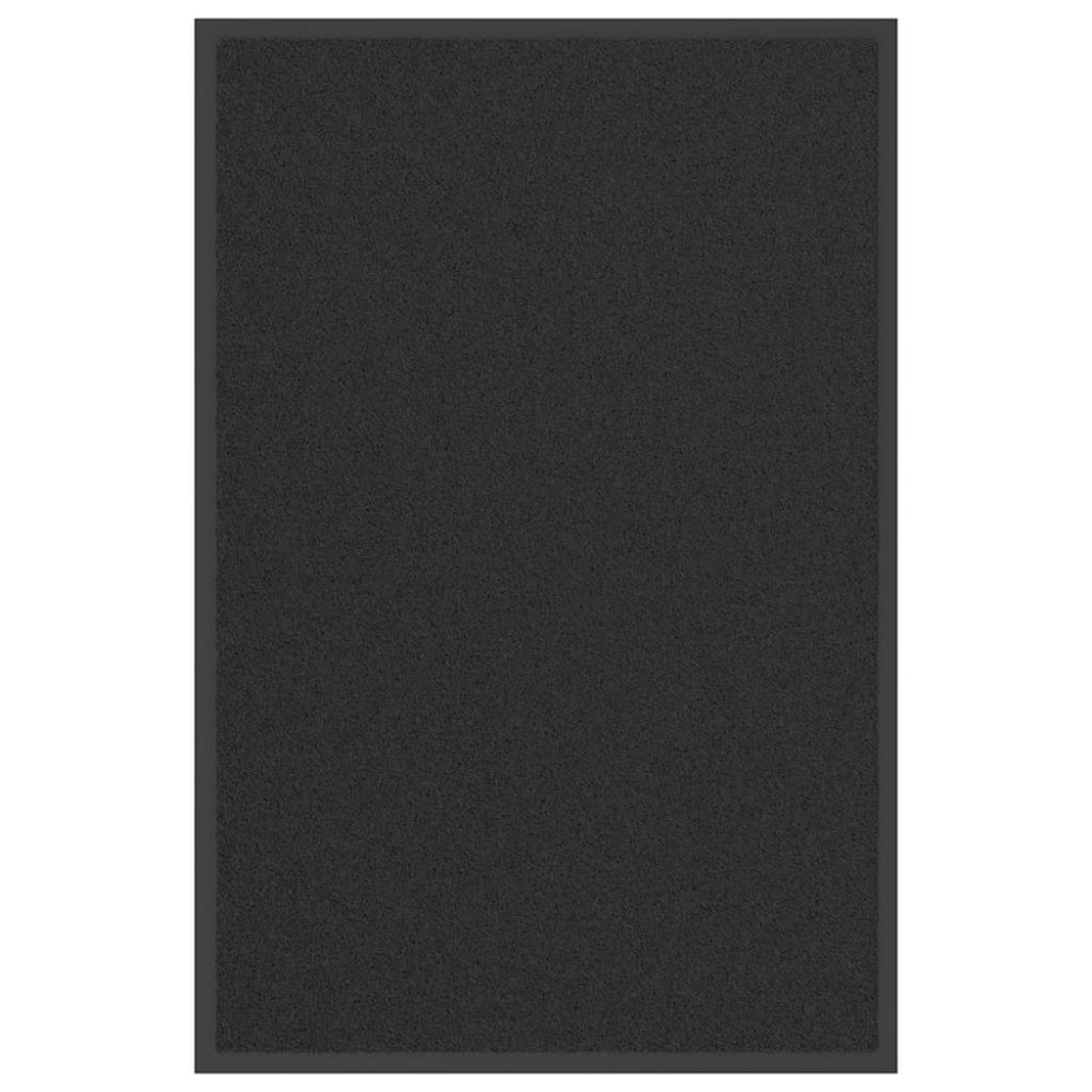 Produktbild för Dörrmatta svart 60x90 cm