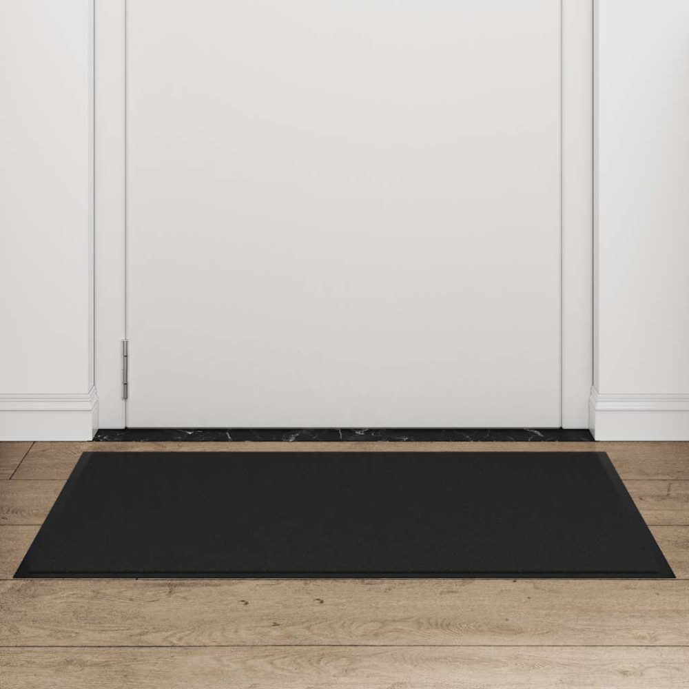 Produktbild för Dörrmatta svart 60x90 cm