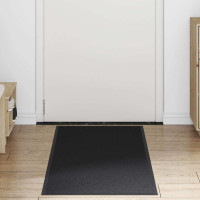 Produktbild för Dörrmatta svart 60x150 cm