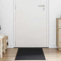Produktbild för Dörrmatta svart 60x150 cm