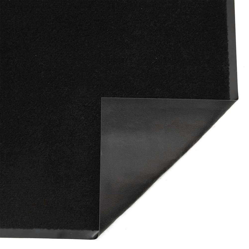 Produktbild för Dörrmatta svart 60x150 cm