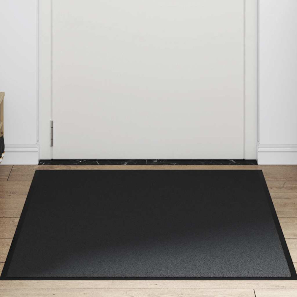 Produktbild för Dörrmatta svart 90x120 cm