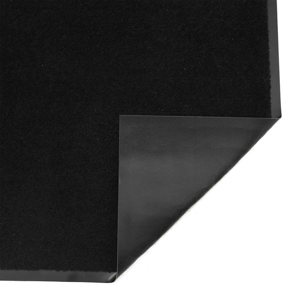 Produktbild för Dörrmatta svart 90x150 cm