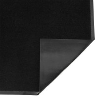 Produktbild för Dörrmatta svart 90x150 cm