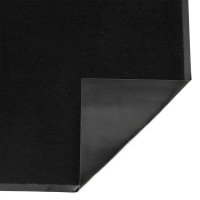 Produktbild för Dörrmatta svart 115x300 cm