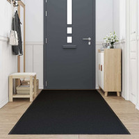 Produktbild för Dörrmatta svart 115x400 cm