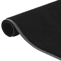 Produktbild för Dörrmatta svart 115x400 cm