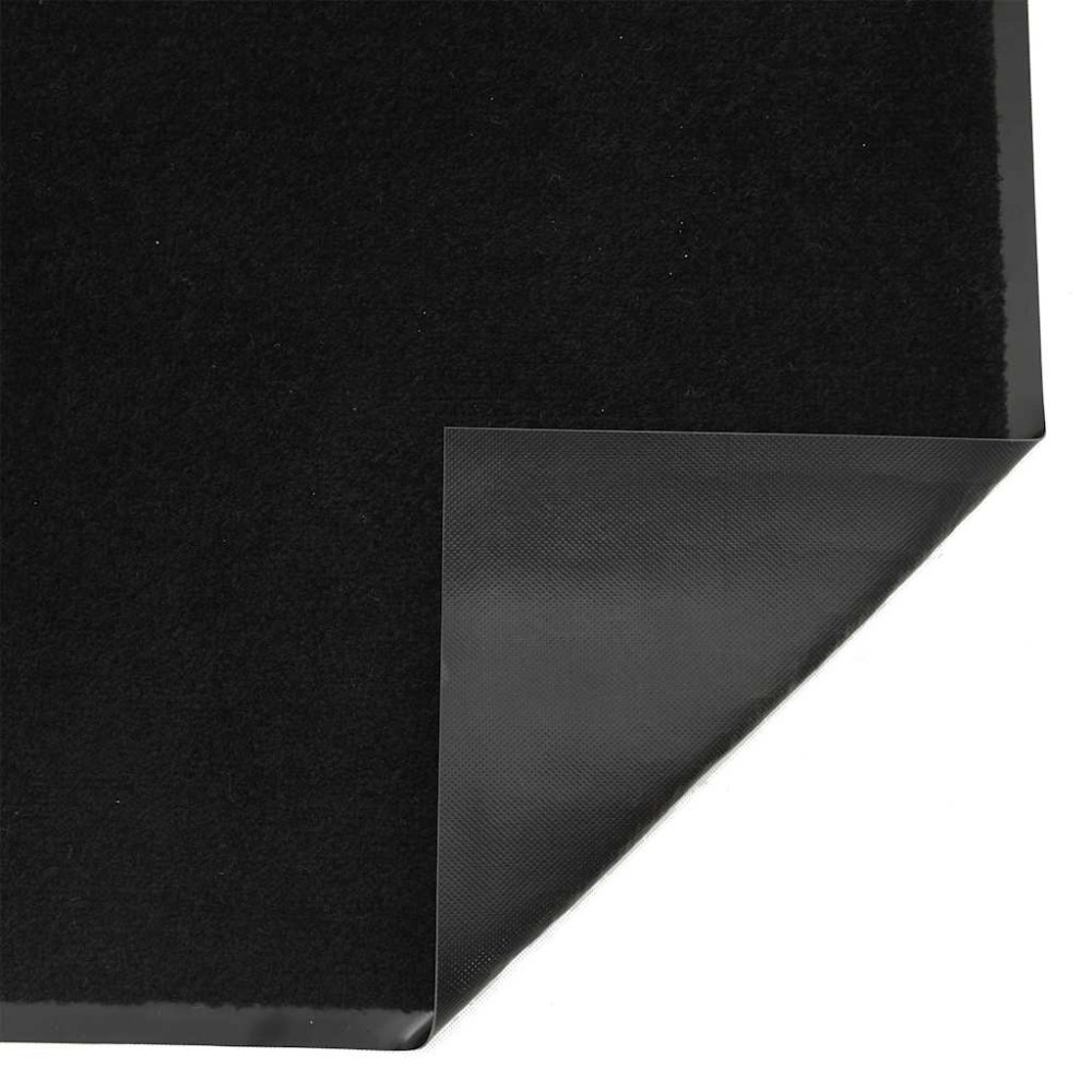 Produktbild för Dörrmatta svart 115x400 cm