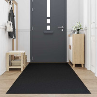 Produktbild för Dörrmatta svart 115x500 cm