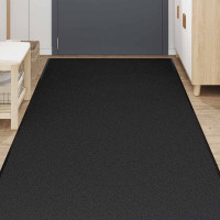 Produktbild för Dörrmatta svart 115x500 cm