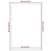 Produktbild för Dörrmatta antracit 60x90 cm