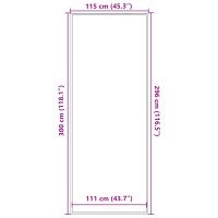Produktbild för Dörrmatta antracit 115x300 cm