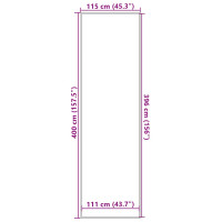 Produktbild för Dörrmatta antracit 115x400 cm