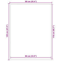 Produktbild för Dörrmatta brun 90x120 cm