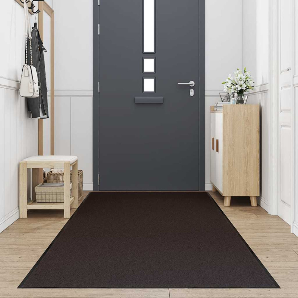 Produktbild för Dörrmatta brun 115x400 cm