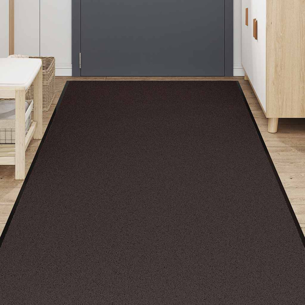 Produktbild för Dörrmatta brun 115x400 cm