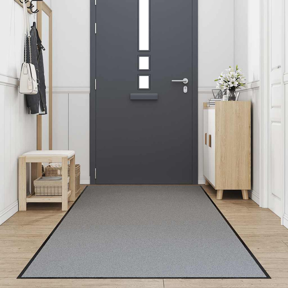 Produktbild för Dörrmatta grå 115x500 cm