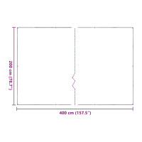 Produktbild för Växtskydd med öljetter 2x4 m polyeten