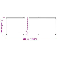 Produktbild för Växtskydd med öljetter 1x5 m PVC