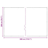Produktbild för Växtskydd med öljetter 2x3 m PVC
