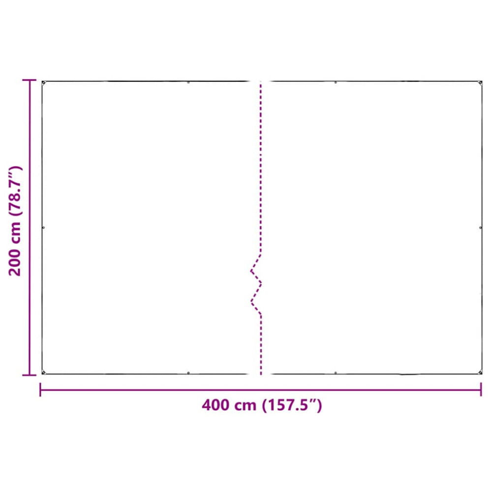 Produktbild för Växtskydd med öljetter 2x4 m PVC