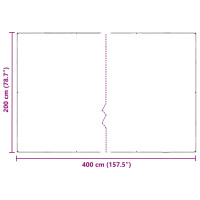Produktbild för Växtskydd med öljetter 2x4 m PVC