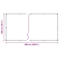 Produktbild för Växtskydd med öljetter 2x6 m PVC