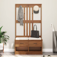 Produktbild för Hallträd SANDNES 87x40x159,5cm massiv träfuru