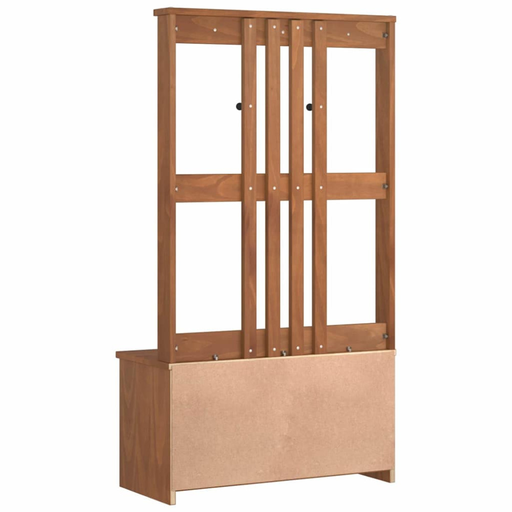 Produktbild för Hallträd SANDNES 87x40x159,5cm massiv träfuru