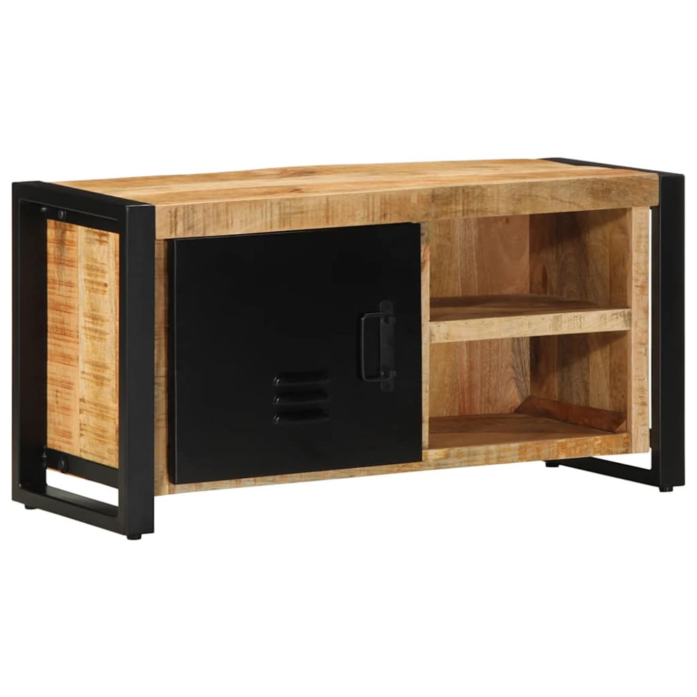 Produktbild för Tv-bänk 80x30x40 cm massivt grovt mangoträ