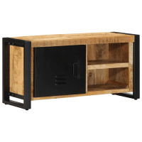 Produktbild för Tv-bänk 80x30x40 cm massivt grovt mangoträ