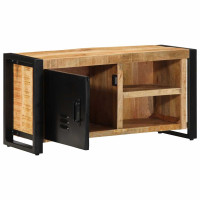 Produktbild för Tv-bänk 80x30x40 cm massivt grovt mangoträ