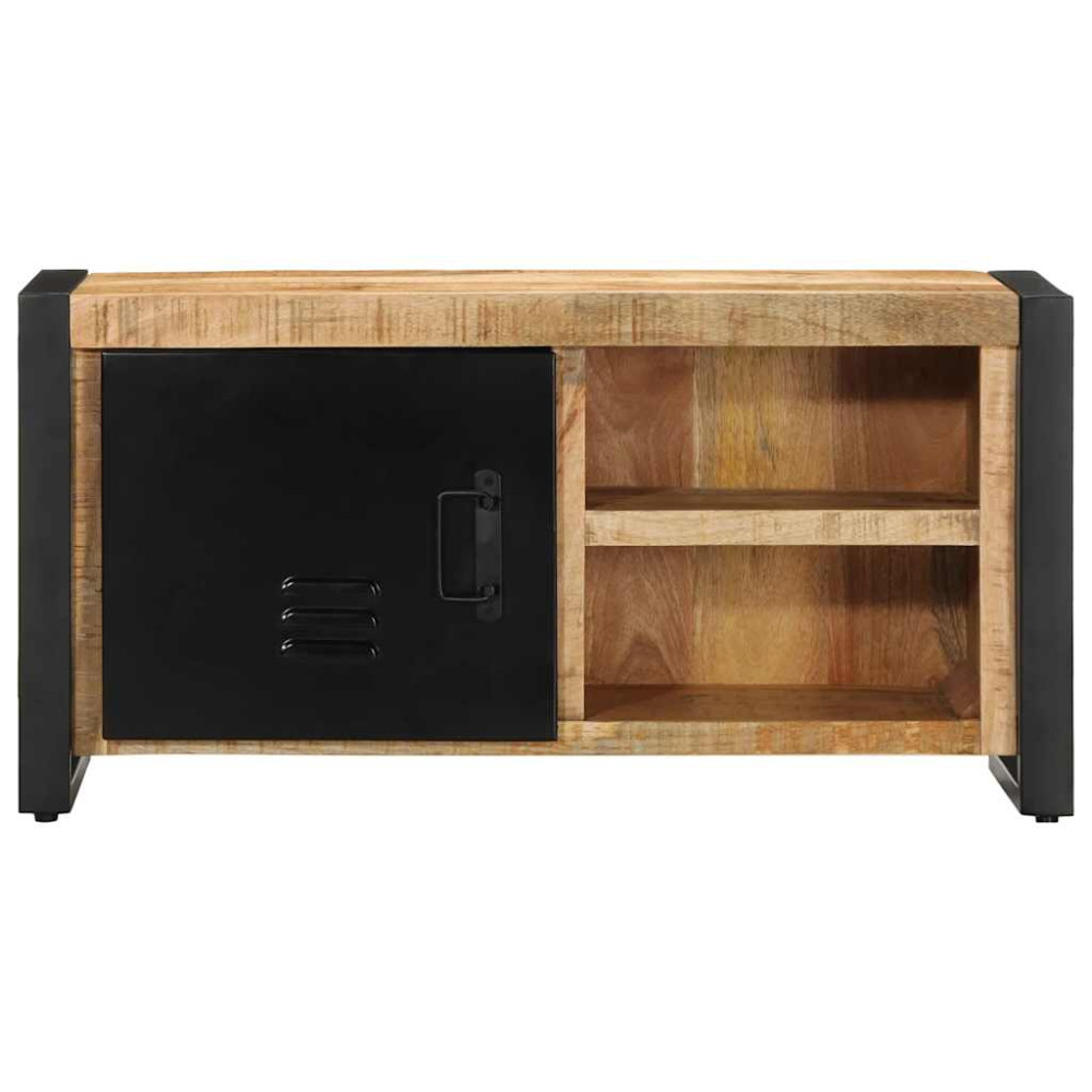 Produktbild för Tv-bänk 80x30x40 cm massivt grovt mangoträ