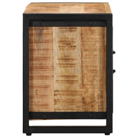 Produktbild för Tv-bänk 80x30x40 cm massivt grovt mangoträ