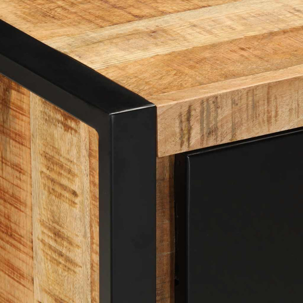 Produktbild för Tv-bänk 80x30x40 cm massivt grovt mangoträ