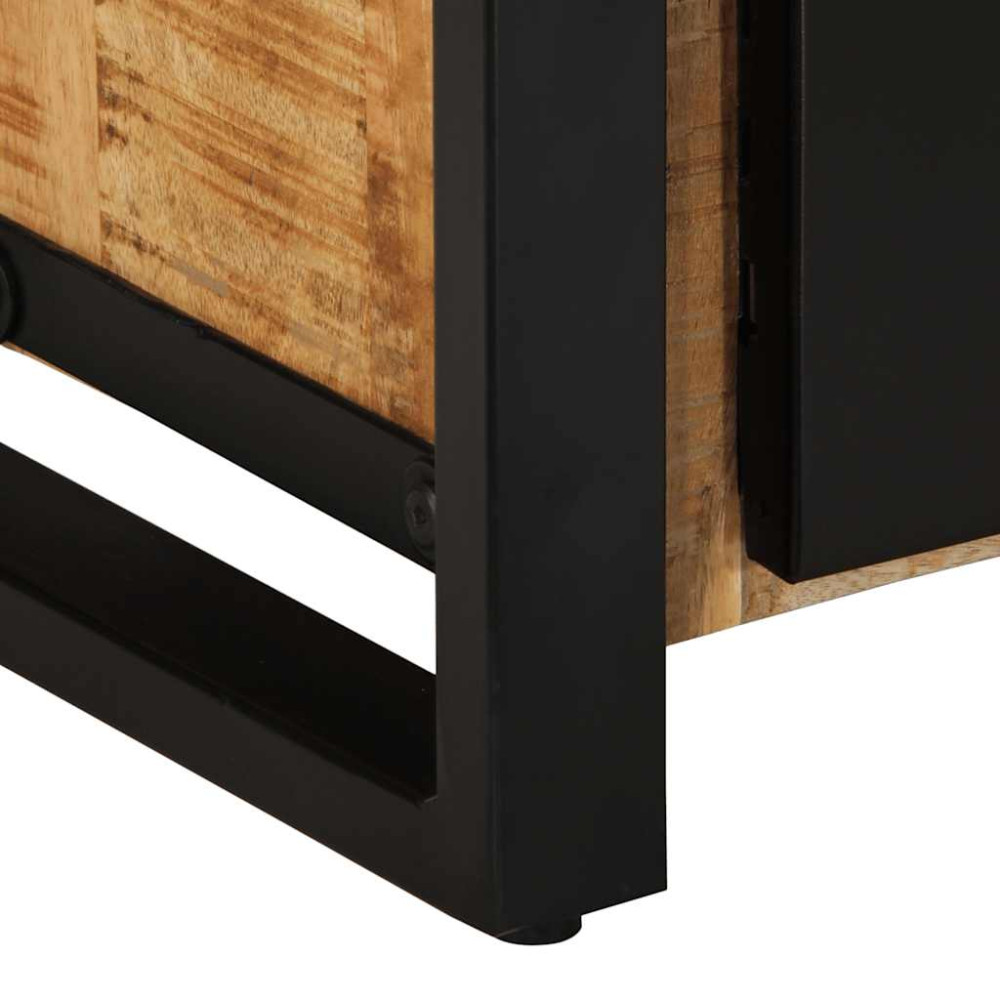 Produktbild för Tv-bänk 80x30x40 cm massivt grovt mangoträ