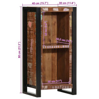 Produktbild för Sängbord 40x30x80 cm massivt återvunnet trä
