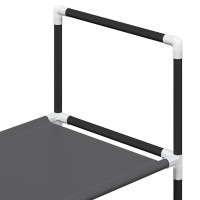 Produktbild för Skohylla 4 hyllor svart 44x28x77 cm fiberduk