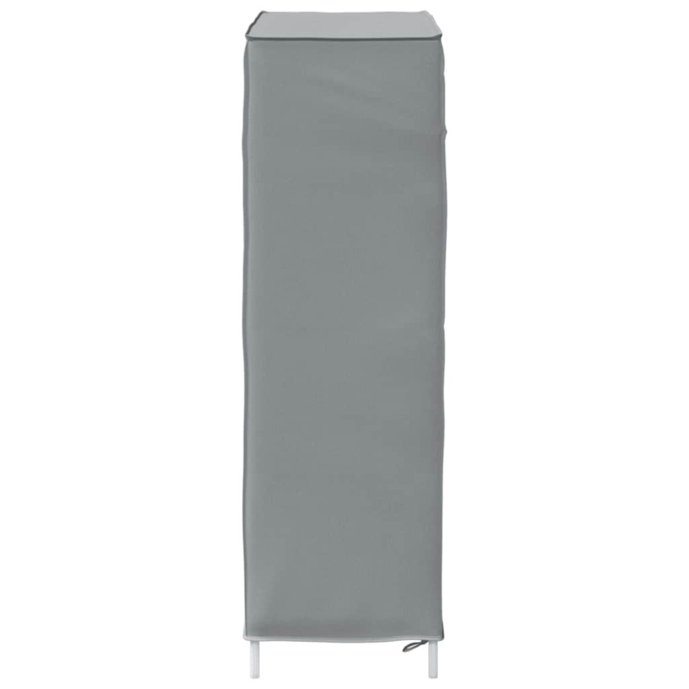 Produktbild för Skoskåp grått 60,5x30x97 cm fiberduk