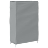 Produktbild för Skoskåp grått 60,5x30x97 cm fiberduk
