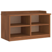 Produktbild för Hallbänk SANDNES 87x40x50 cm massiv trä furu