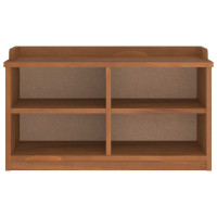 Produktbild för Hallbänk SANDNES 87x40x50 cm massiv trä furu