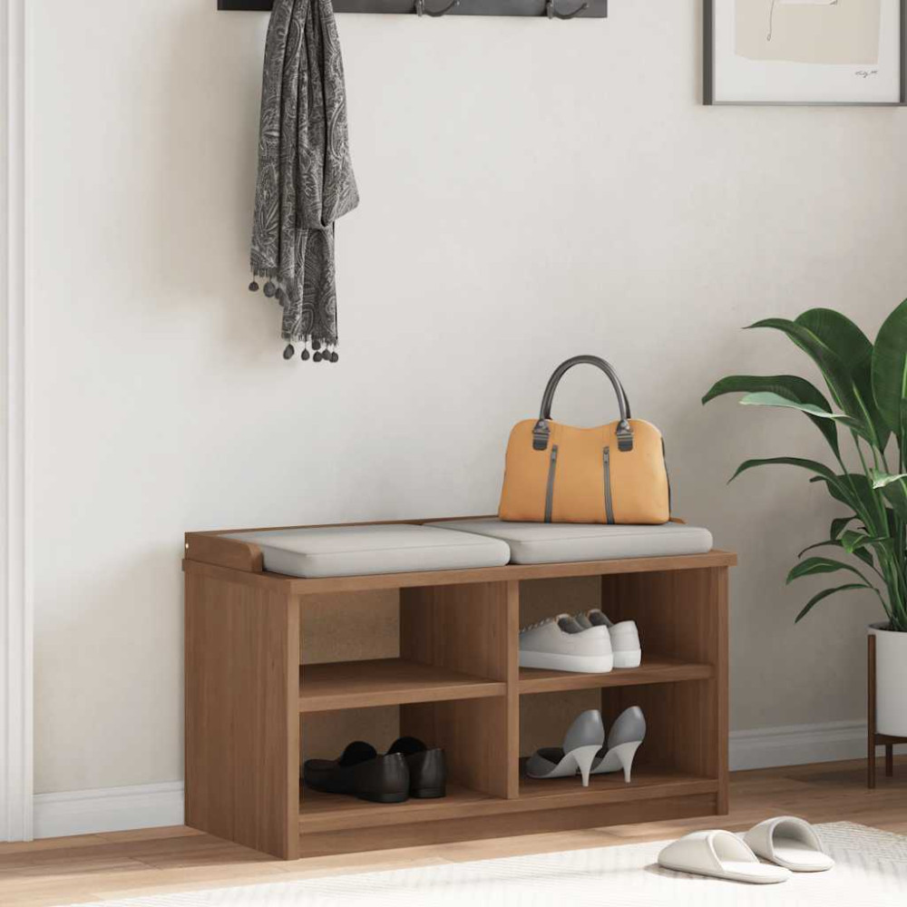 Produktbild för Hallbänk SANDNES 87x40x50 cm massiv trä furu