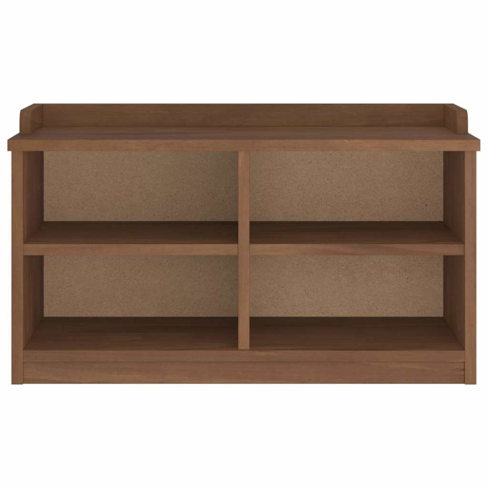 Produktbild för Hallbänk SANDNES 87x40x50 cm massiv trä furu